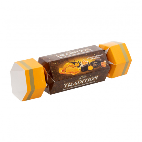 Bomboane de pom "Tradition", cu caramelă. În cutie formă de bomboană, 300 g