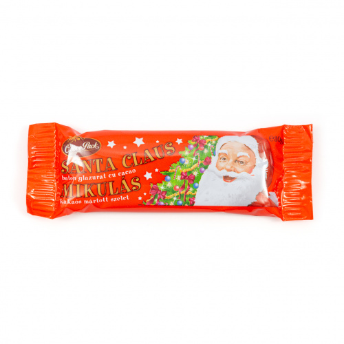 Santa Claus – baton glazurat cu cacao, 30 g