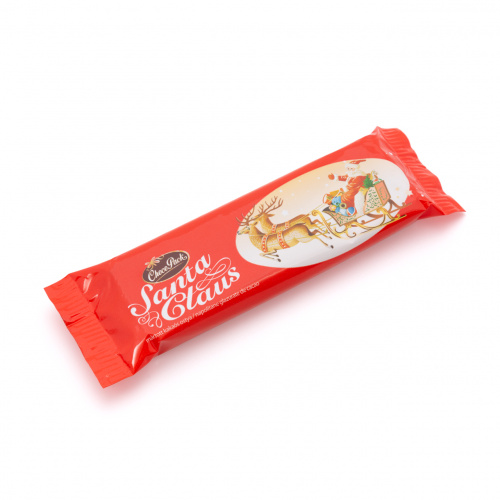 Santa Claus – napolitană umplută cu cremă de cacao, învelită în glazură de cacao, 25 g