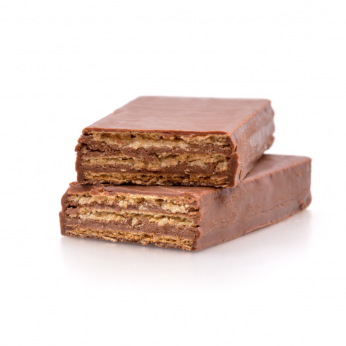 Santa Claus – napolitană umplută cu cremă de cacao, învelită în glazură de cacao, 25 g