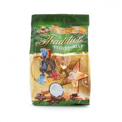 Bomboane de Crăciun mixt "Tradition", din jeleu, cu caramelă lapte și cocos, 300 g