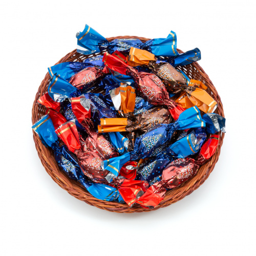 Bomboane de Crăciun mixt "Tradition", din jeleu, cu caramelă lapte și cocos, 300 g