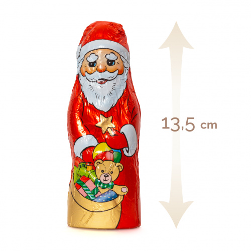 Figurină din masă de cacao – Moș Crăciun, 13,5 cm, 42 g