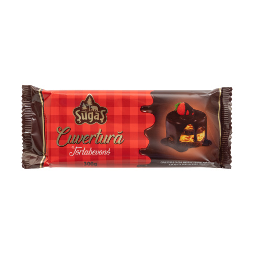 Cuvertură cacao pentru prăjituri, 300 g