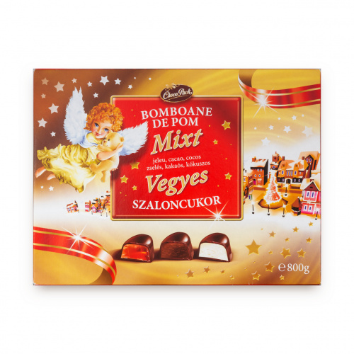 Bomboane de pom mixt cu jeleu, cu cacao și cu cocos, 800 g
