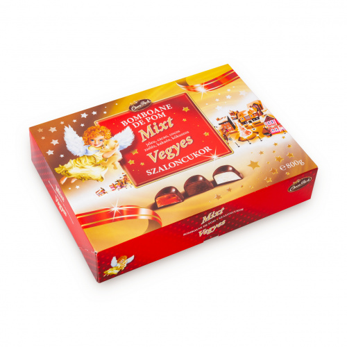 Bomboane de pom mixt cu jeleu, cu cacao și cu cocos, 800 g
