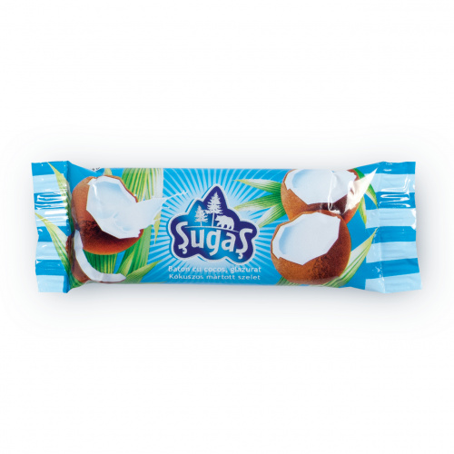 Baton cocos, învelit în glazură de cacao. Pachet de 5 buc., 5 × 25 g