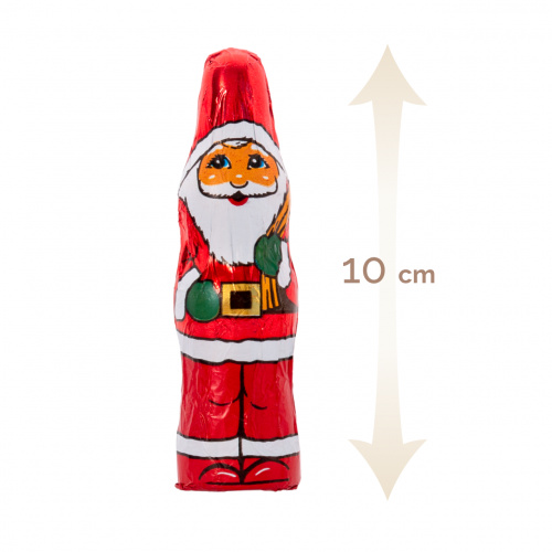 Set 6 figurine din ciocolată lapte – Moș Crăciun, 10 cm, 18 g