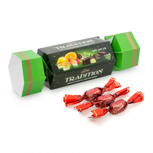 Bomboane de pom "Tradition" din jeleu. În cutie formă de bomboană, 300 g