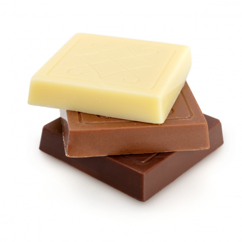 Tablete de ciocolată Pădurea de Aur - ciocolată neagră, lapte și albă, 80 g