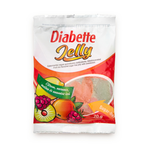 Jeleuri Diabette Jelly, fără zahăr, cu îndulcitori, 70 g