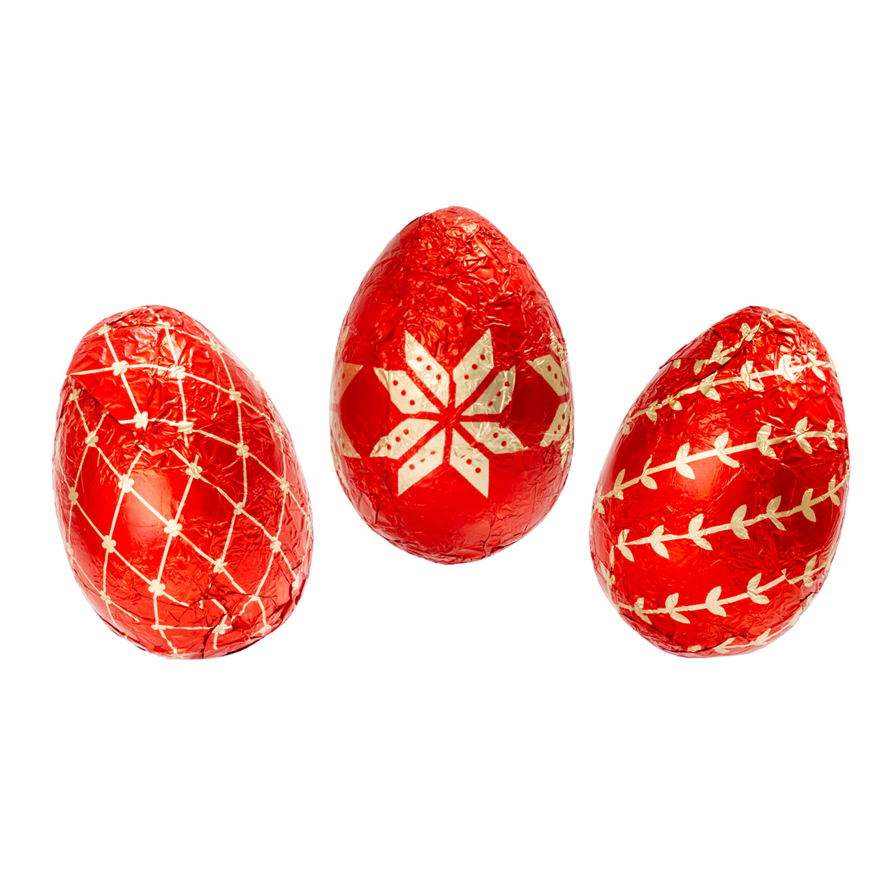 Set 25 figurine ouă din masă de cacao – încondeiate, 6,5 cm, 20 g