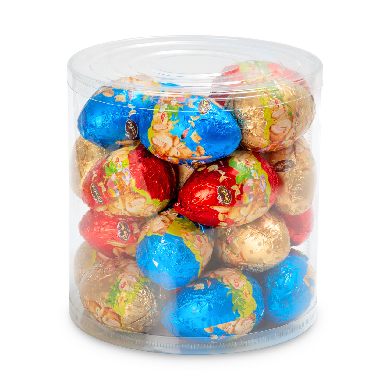 Set 25 figurine ouă din ciocolată lapte, 6,5 cm, 20 g