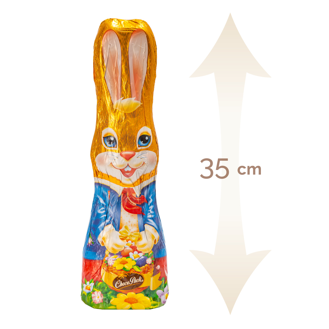 Set 12 figurine iepuraș din masă de cacao, 35 cm, 300 g