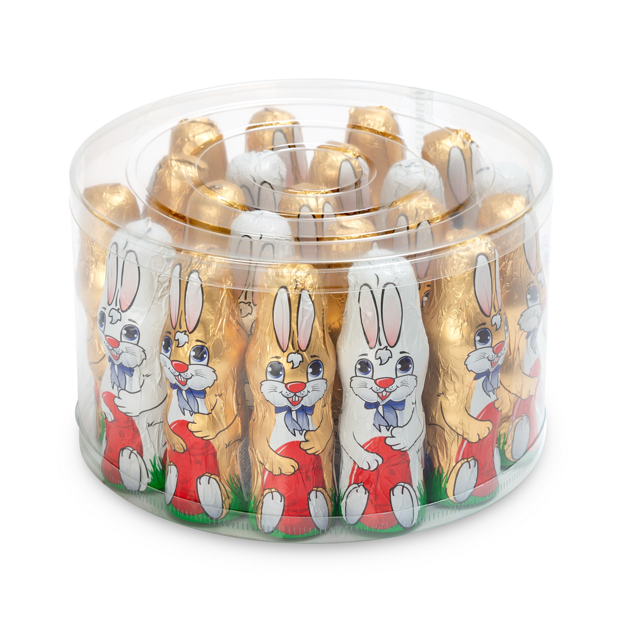 Set 21 figurine iepuraș din masă de cacao, 10,5 cm, 30 g