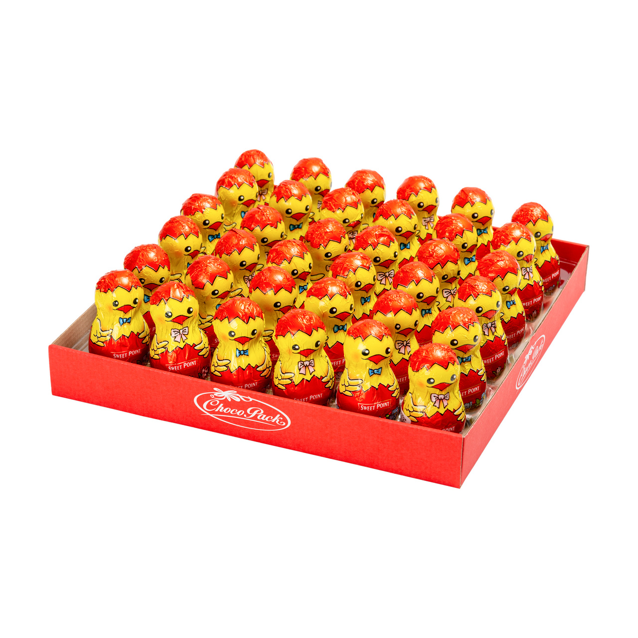 Set 36 figurine pui din masă de cacao, 7 cm, 26 g