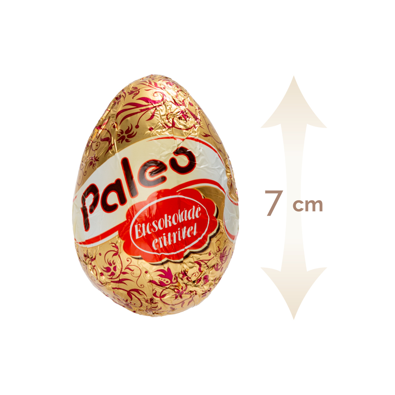 Set 6 figurine ouă din ciocolată amăruie, cu eritritol, 7 cm, 20 g