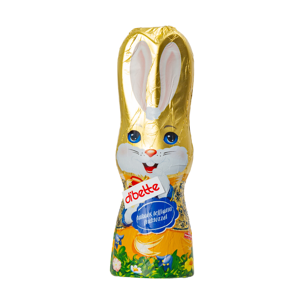 Figurină iepuraș de Paște, din masă de cacao, cu fructoză, 13,5, 50 g