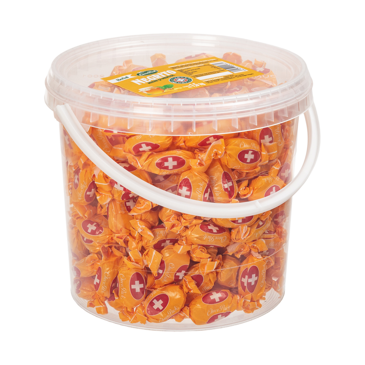 Negrito – Bomboane tari, umplute, cu conținut de miere și mentol, 1,5 kg