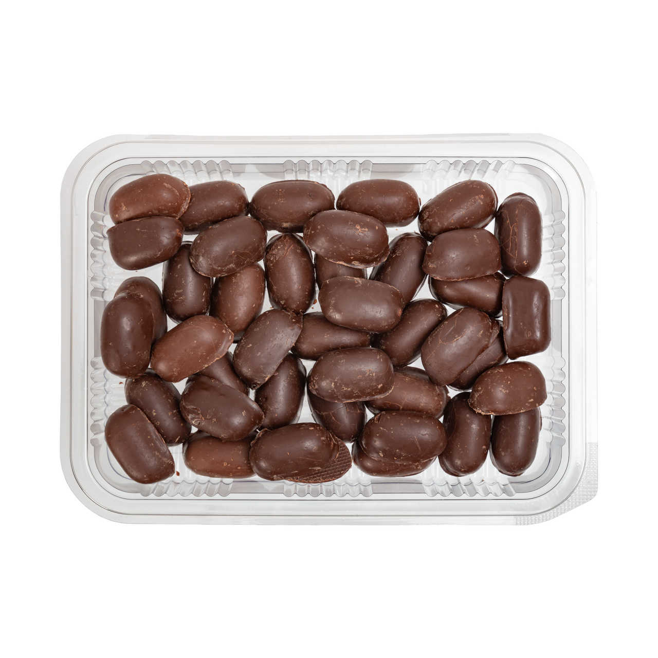 Bomboane jeleu cu gust de lămâie, portocale, zmeură și banane, învelite în glazură de cacao, 500 g