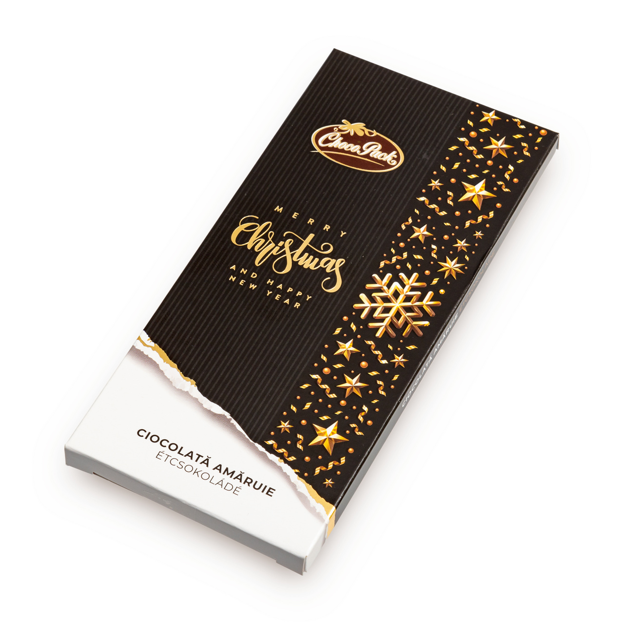 Merry Christmas – ciocolată amăruie, 80 g