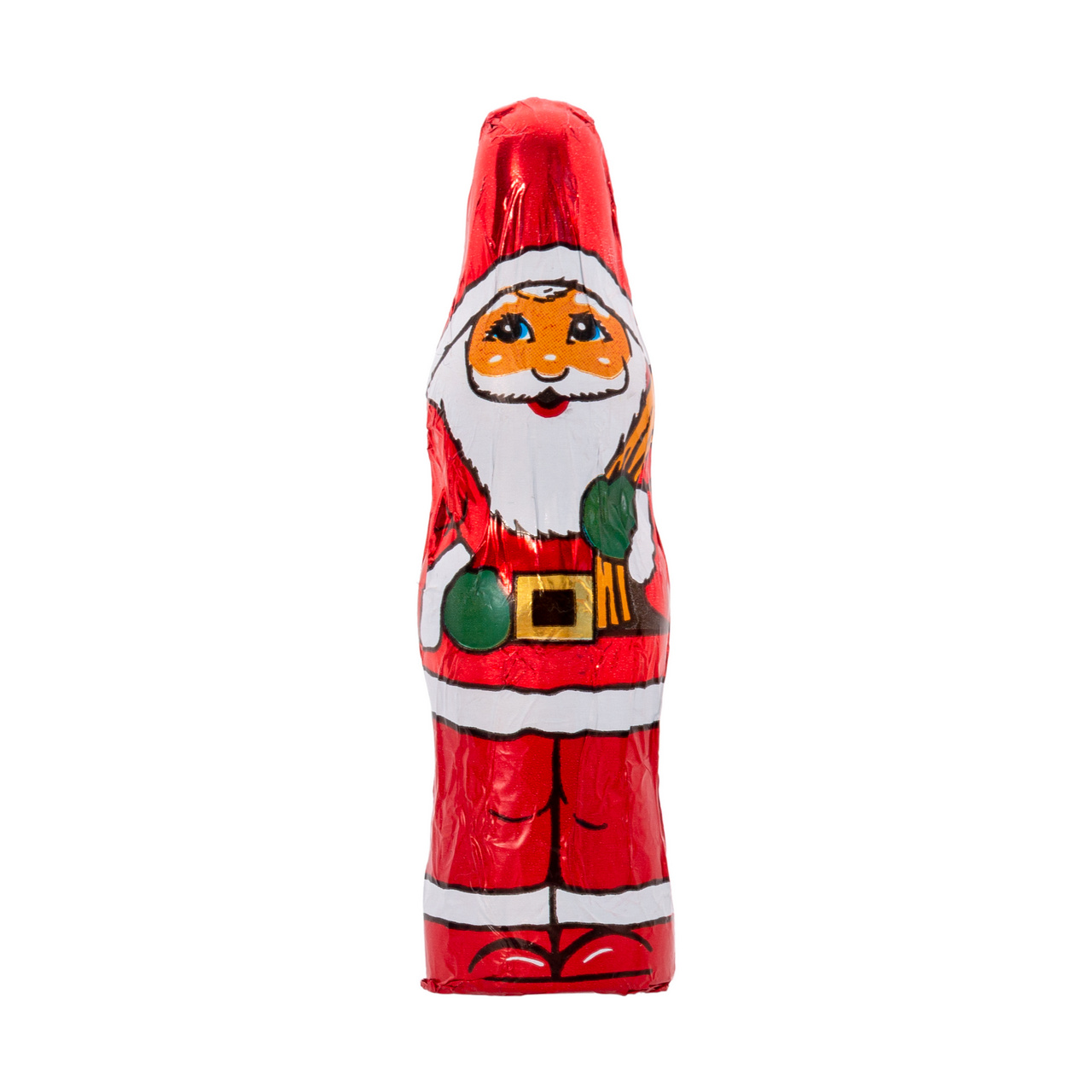Set 30 figurine din ciocolată lapte –  Moș Crăciun, 10 cm, 18 g