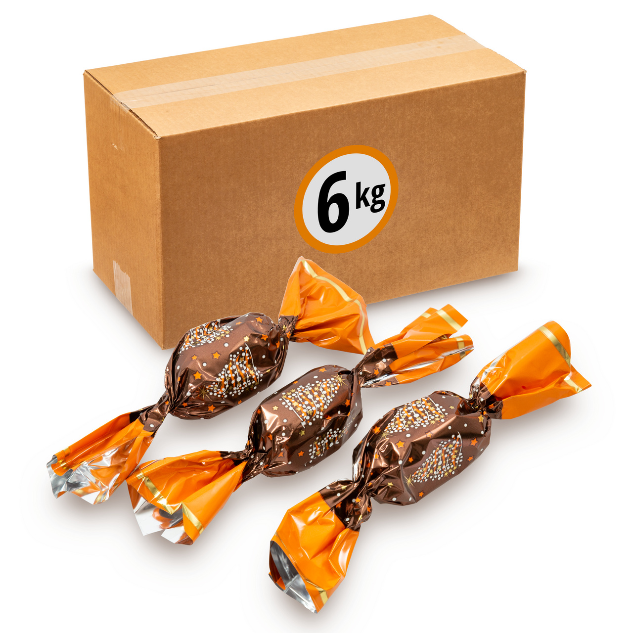 Bomboane de pom cu caramelă, învelite în ciocolată amăruie :: 6 kg