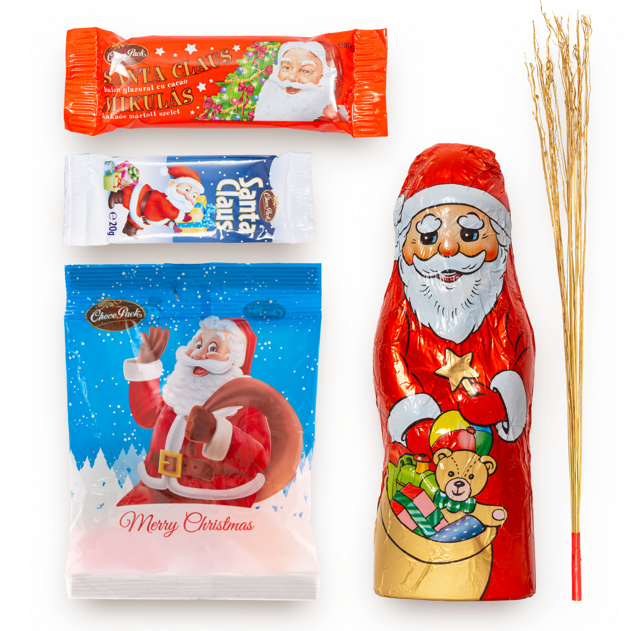Pachet Moș Crăciun cu nuia, 180 g