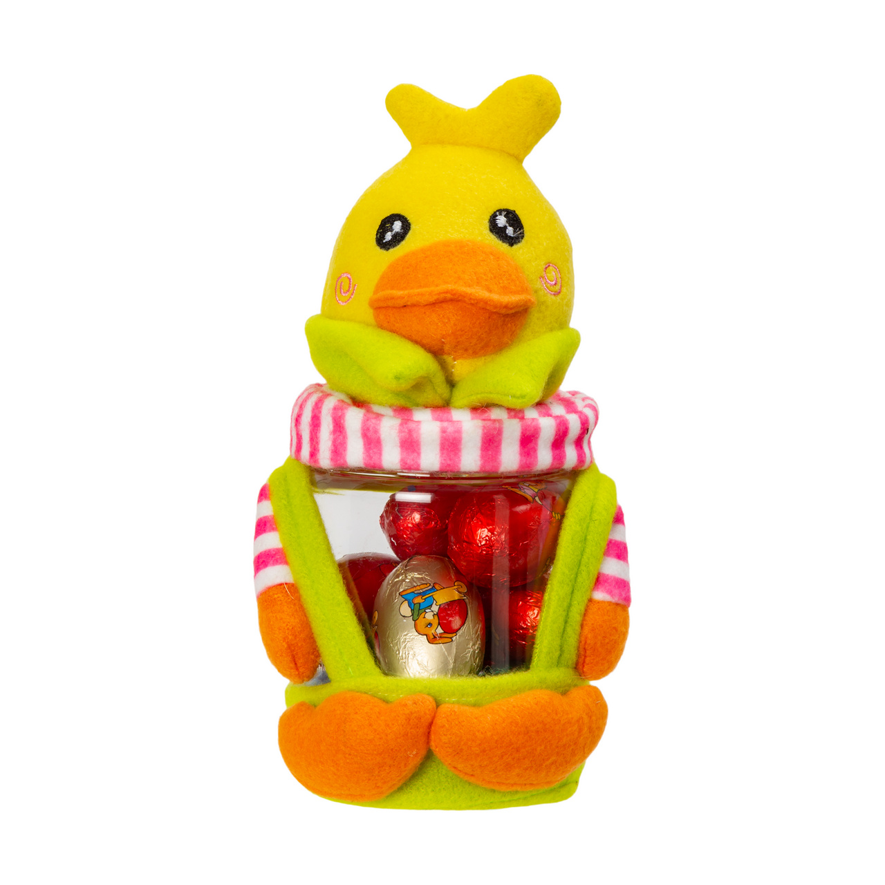 Pachet rățușcă cu figurine de ouă din masă de cacao, 80 g