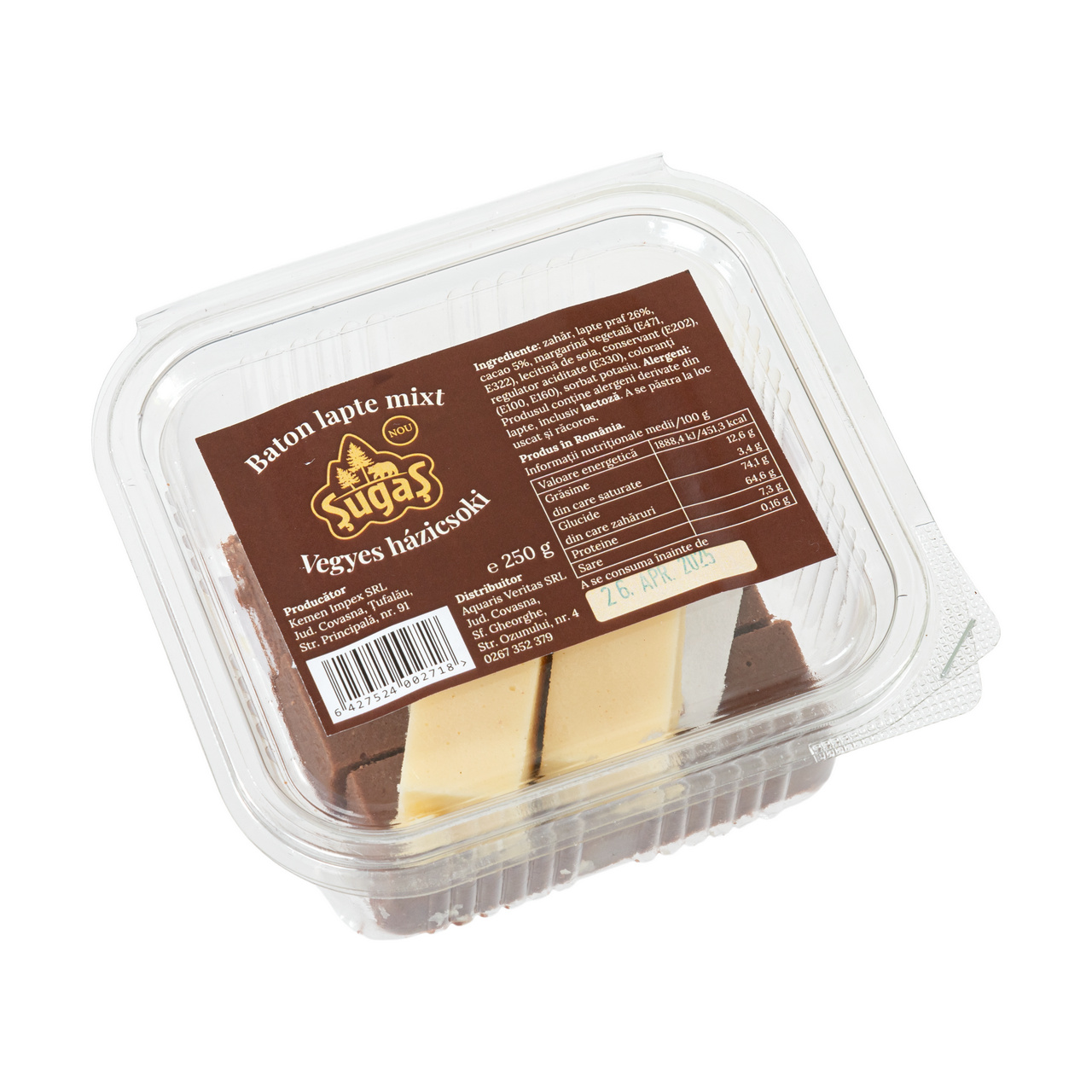 Baton lapte mixt, 250 g
