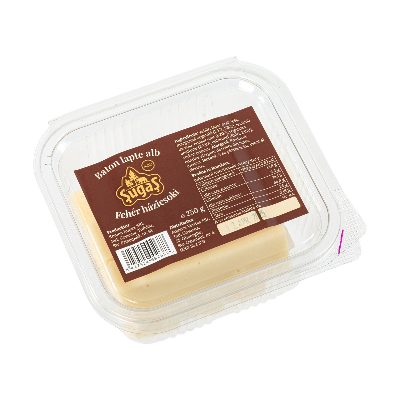 Baton lapte alb, 250 g