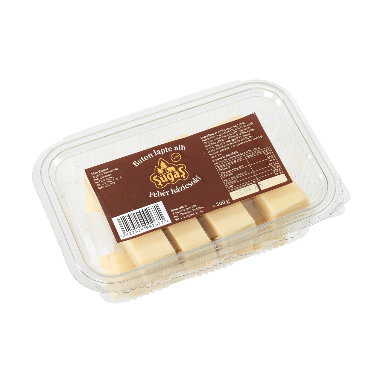 Baton lapte alb, 500 g