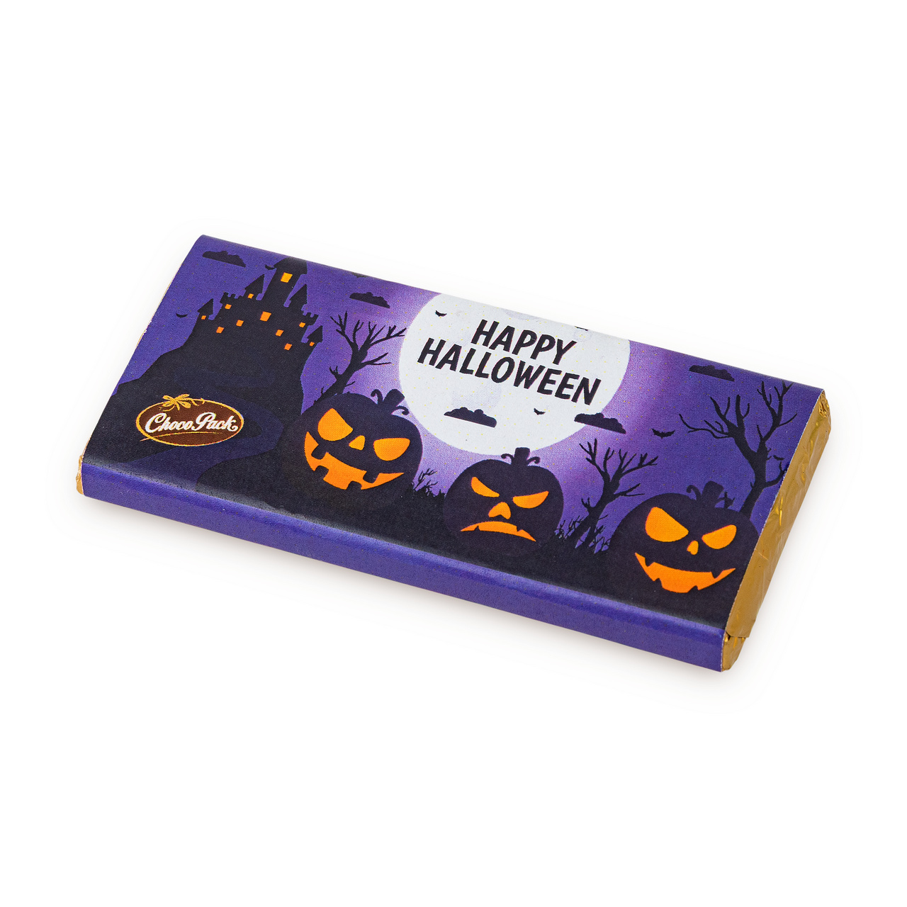 Tabletă din ciocolată cu lapte în stil de Halloween, 20 g