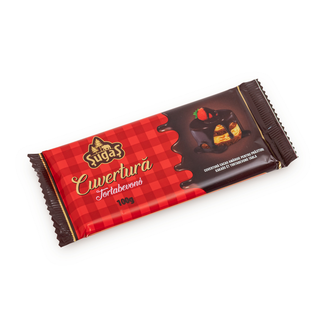 Cuvertură cacao pentru prăjituri, 100 g