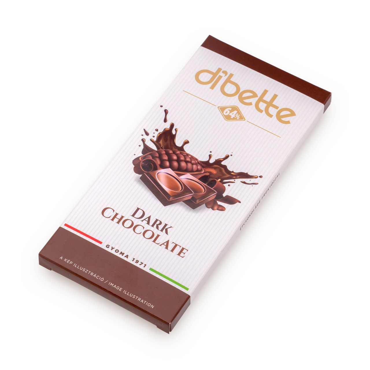 Ciocolată neagră Dibette cu fructoză, 80 g