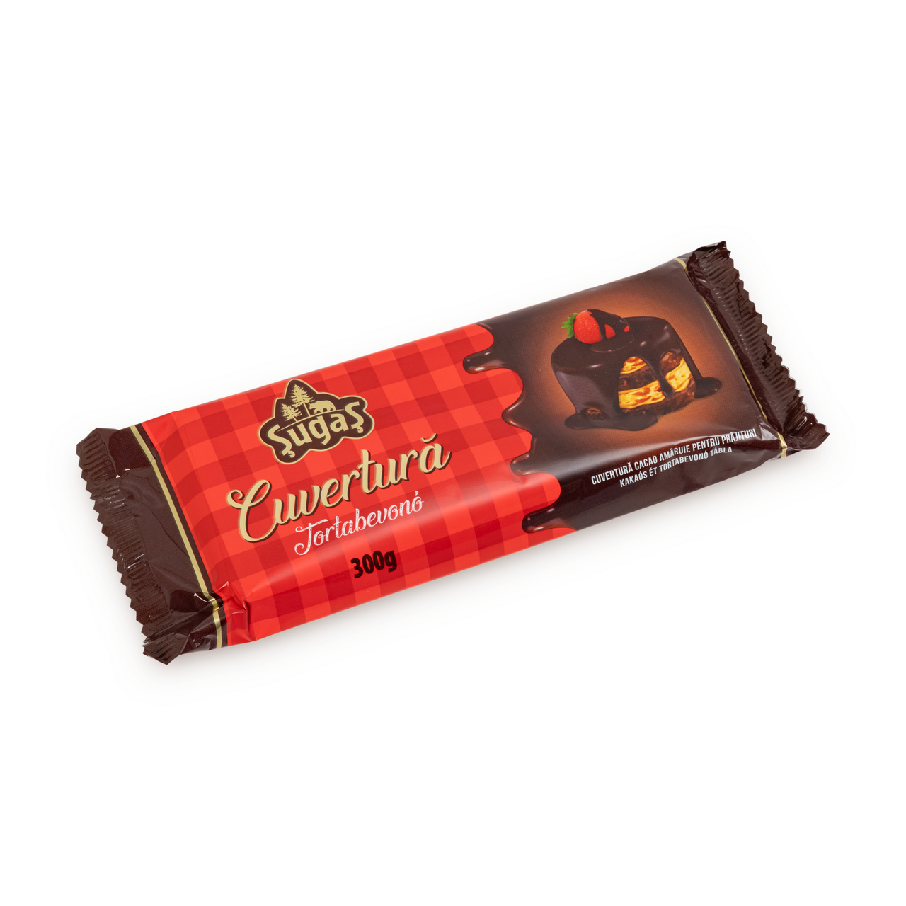 Cuvertură cacao pentru prăjituri, 300 g