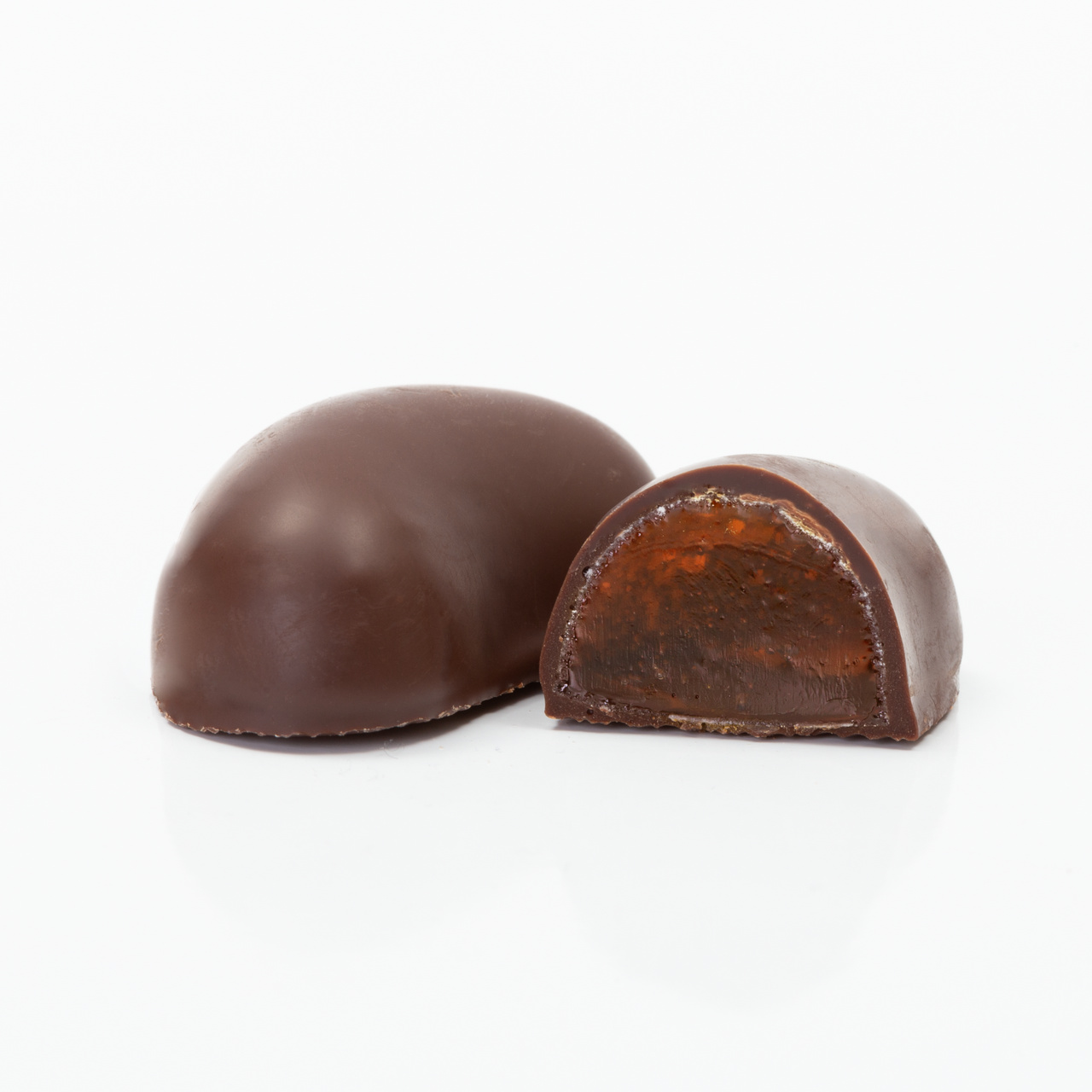 Jeleu Jellybon cu gust de portocale, învelit în ciocolată, 210 g