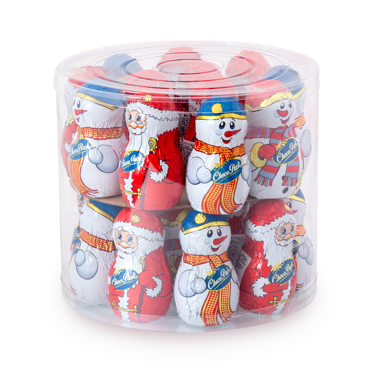 Set 24 figurine din masă de cacao, în 3 variante – doi omuleți de zăpadă și un Moș Crăciun