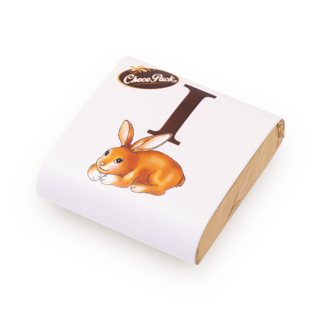 Pătrățele din ciocolată cu lapte – cu litere, 3,5 × 3,5, 10 g