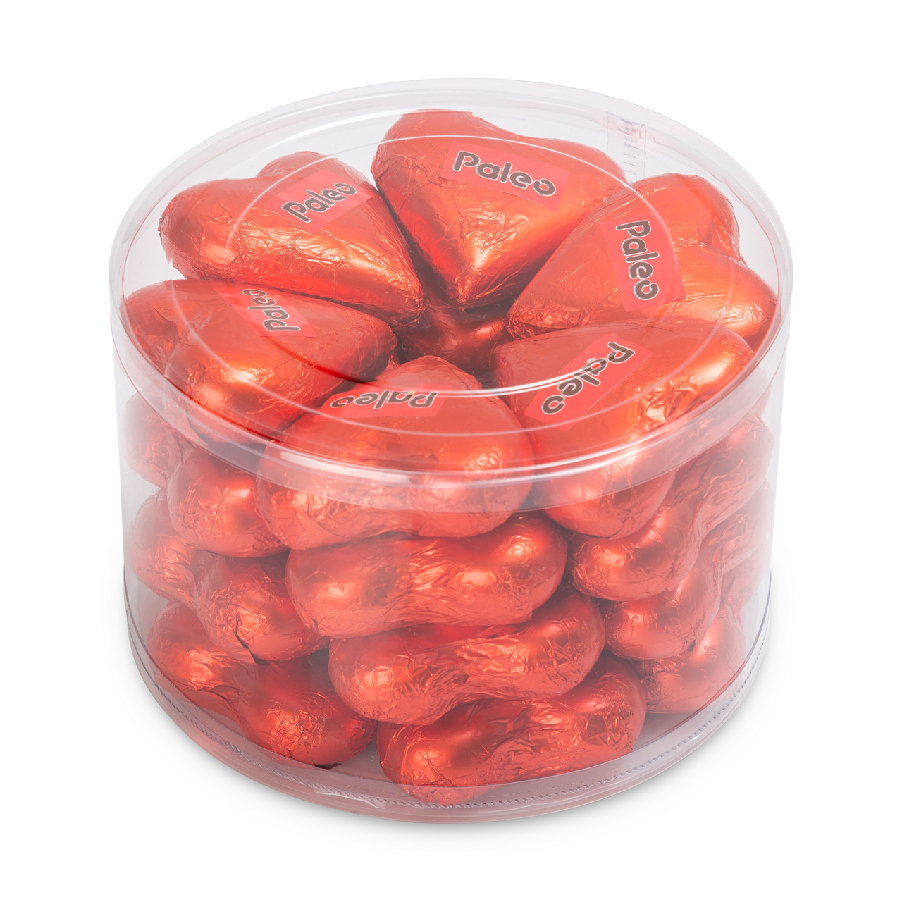 Set 24 figurine din ciocolată amăruie, cu îndulcitori –  inimă,  24 bucăți × 30 g